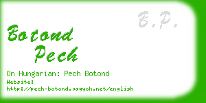 botond pech business card